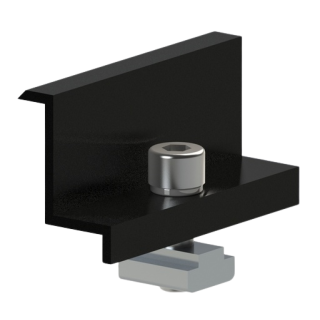 Fixasun - Etrier final H30 noir complet prémonté pour rail FX40 et FU70