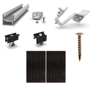 K2 Systems - Kit de fixation tuiles - 1x 2 panneaux en portrait