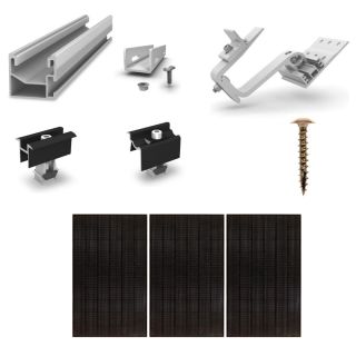 K2 Systems - Kit de fixation tuiles - 1x 3 panneaux en portrait