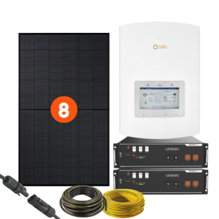Kit solaire autonome 3kW - Solis Hybride - monophasé