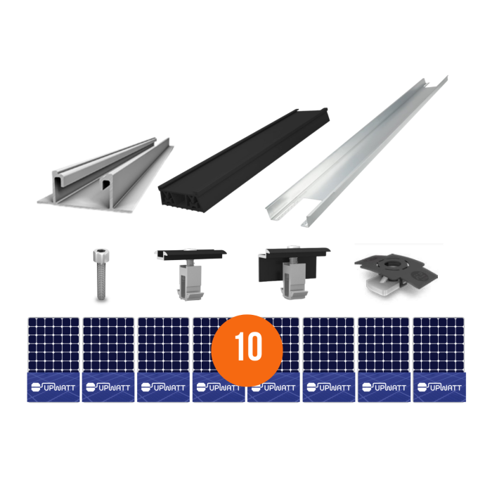 K2 Systems - Kit de fixation sol plat - 2 x 5 panneaux en paysage main product photo