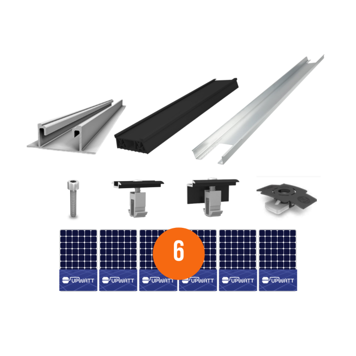 K2 Systems - Kit de fixation sol plat - 2 x 3 panneaux en paysage main product photo